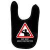 body under construction road sign Baby Bibs
