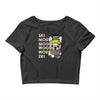 ski mood french bulldog Crop Top