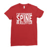 i've seen more spine in jellyfish Ladies Fitted T-Shirt