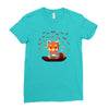 button masher Ladies Fitted T-Shirt