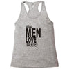 real men love walrus funny Racerback Tank