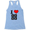 i love code Racerback Tank