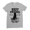 Best Friend Golden Ladies Fitted T-Shirt