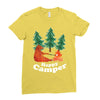 Happy Camper Ladies Fitted T-Shirt
