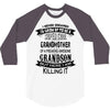 Super Cool Grandmother Of A Freaking Awesome Grandson 3/4 Sleeve Shirt