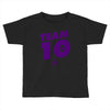 team 10 purple Toddler T-shirt