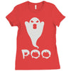 ghost poo Ladies Fitted T-Shirt