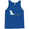 unicorn scooting on the floor Tank Top