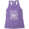 Born In July Racerback Tank