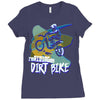 motorbike, love riding my dirtbike 1 Ladies Fitted T-Shirt