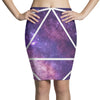 d20 galaxy Pencil Skirts