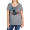 us flag Ladies Curvy T-Shirt