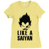 like a saiyan Ladies Fitted T-Shirt