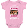 Never Underestimate A Man Who Watches Friends And Was Born in December Baby Bodysuit
