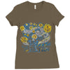 chocolatey night Ladies Fitted T-Shirt