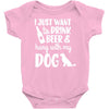 i just want to drink beer &amp; hang with Baby Onesie