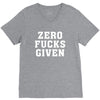 Zero Fucks Given V-Neck Tee