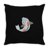fish color Throw Pillow