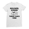 throat punch i win Ladies Fitted T-Shirt