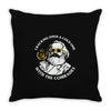 cracking open a cold one with the comrades Throw Pillow