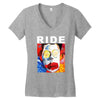 ride going blank again rock music band Women's V-Neck T-Shirt
