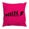 evolution of a rugby player t shirt top all black mens Throw Pillow