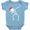skeleton dabbing christmas Baby Bodysuit