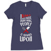 i bake because punching people is frowned upon Ladies Fitted T-Shirt