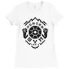pewter gym Ladies Fitted T-Shirt