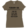 February Girl Ladies Fitted T-Shirt
