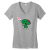zombie cartoon Women's V-Neck T-Shirt