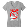no flex zone arm gym workout Women's V-Neck T-Shirt