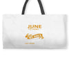 I'm a june woman I was born with my heart Weekender Totes