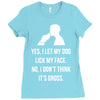 yes, i let my dog lick my face Ladies Fitted T-Shirt