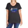 i Stopped Playing Fortnite To Be Here Ladies Curvy T-Shirt