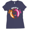 She Wants The D Dunkin Donuts Ladies Fitted T-Shirt
