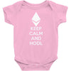 Keep Calm And Hodl Ethereum Baby Onesie