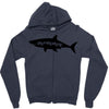 Momma Shark Zipper Hoodie