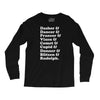 reindeer names Long Sleeve Shirts