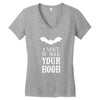 i vant to suck your boob Women's V-Neck T-Shirt