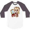 triple beagle portrait 3/4 Sleeve Shirt