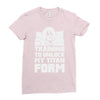training to unlock my titan form Ladies Fitted T-Shirt