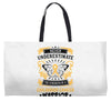 Never Underestimate the Strength of a Childhood Cancer Warrior Weekender Totes