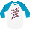 rad white and blue 3/4 Sleeve Shirt