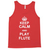 keep calm play flute Tank Top