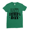 happy father day greeting Ladies Fitted T-Shirt