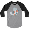fish color 3/4 Sleeve Shirt