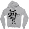 nerd giraffe Zipper Hoodie
