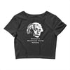 without a moustache einstein proud hirsute mustachioed grooming Crop Top