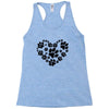 cat love paw Racerback Tank